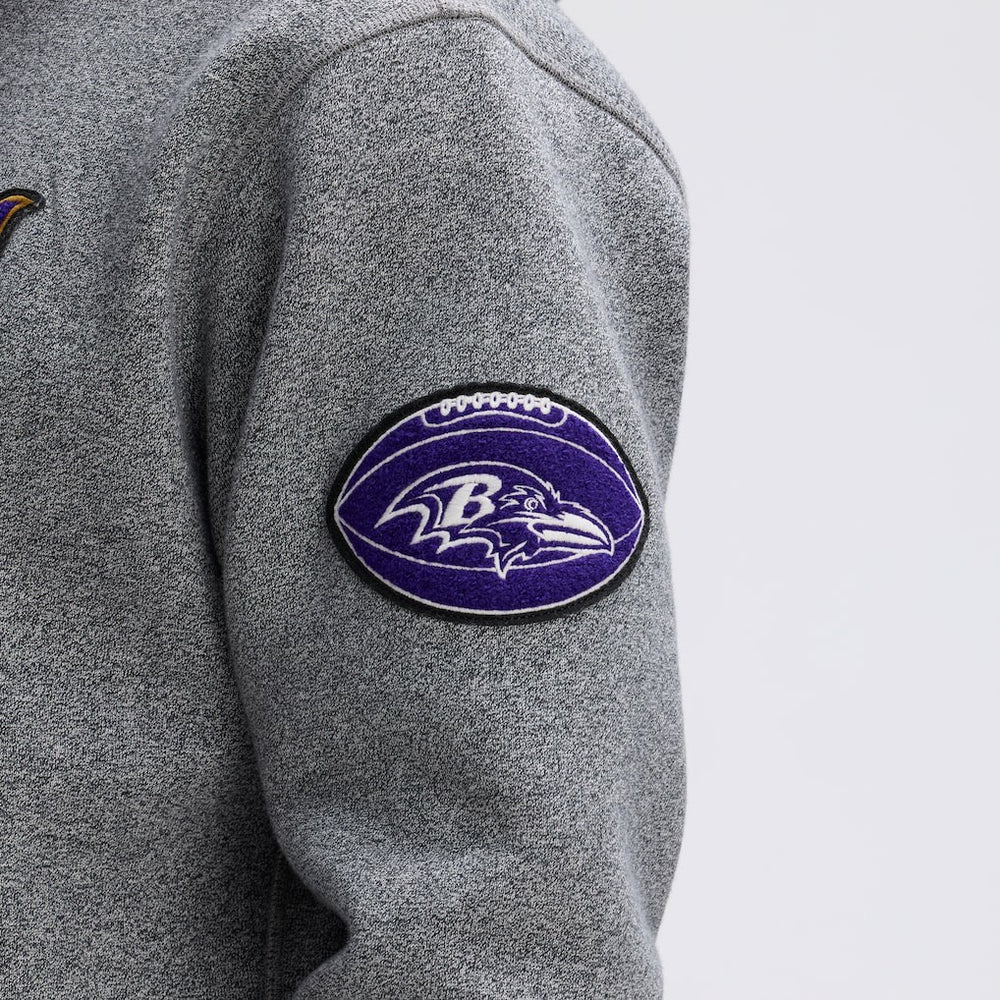 Baltimore Ravens Fanatics IconicFleece Tipped Hoodie