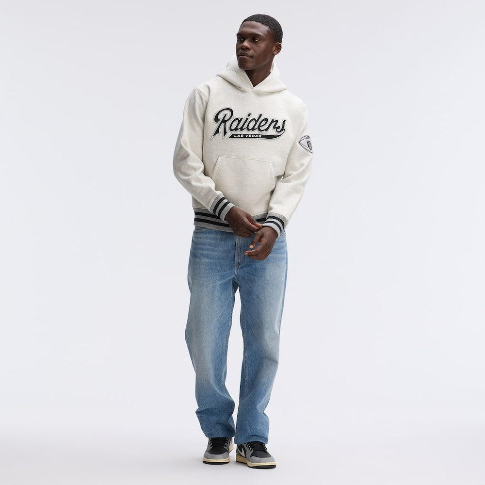 Las Vegas Raiders Fanatics IconicFleece Tipped Hoodie