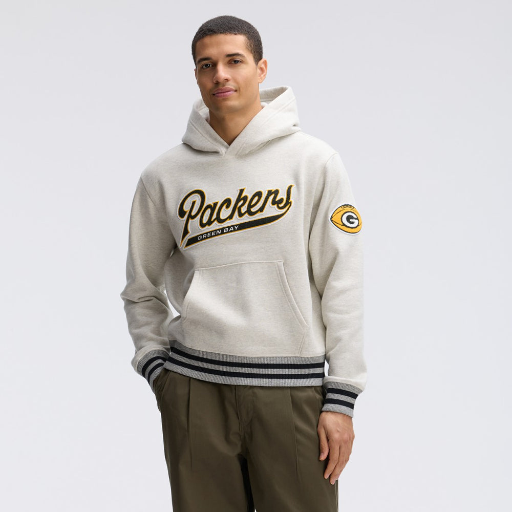 Green Bay Packers Fanatics IconicFleece Tipped Hoodie
