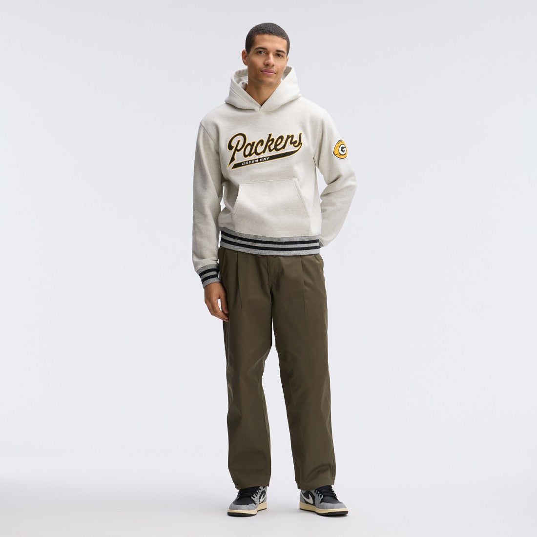 Green Bay Packers Fanatics IconicFleece Tipped Hoodie