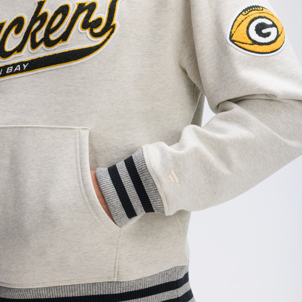 Green Bay Packers Fanatics IconicFleece Tipped Hoodie