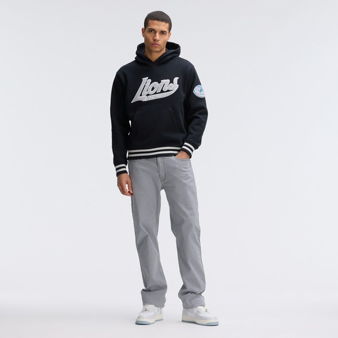 Detroit Lions Fanatics IconicFleece Tipped Hoodie
