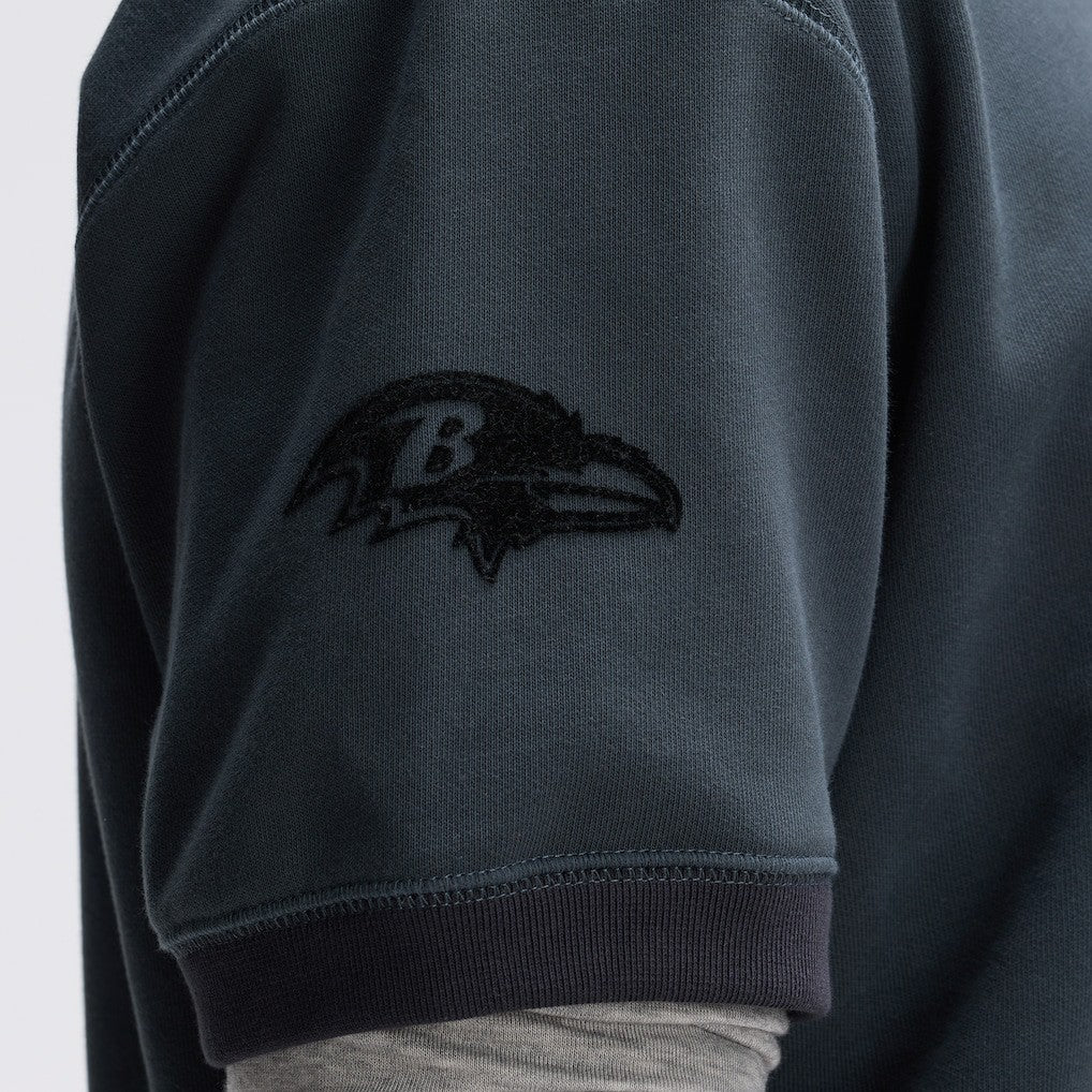 Baltimore Ravens Fanatics IconicFleece Short Sleeve Sweatshirt