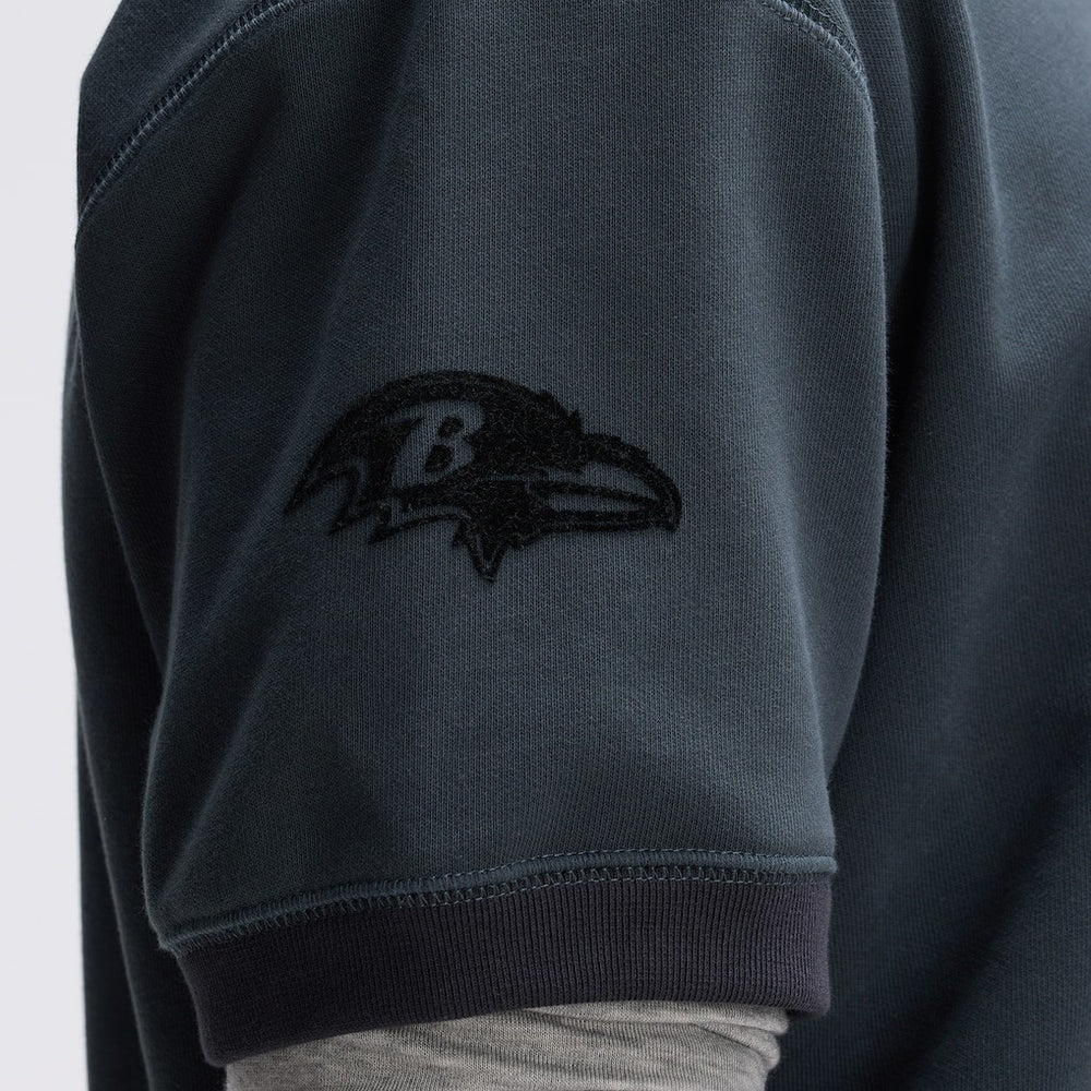 Baltimore Ravens Fanatics IconicFleece Short Sleeve Sweatshirt