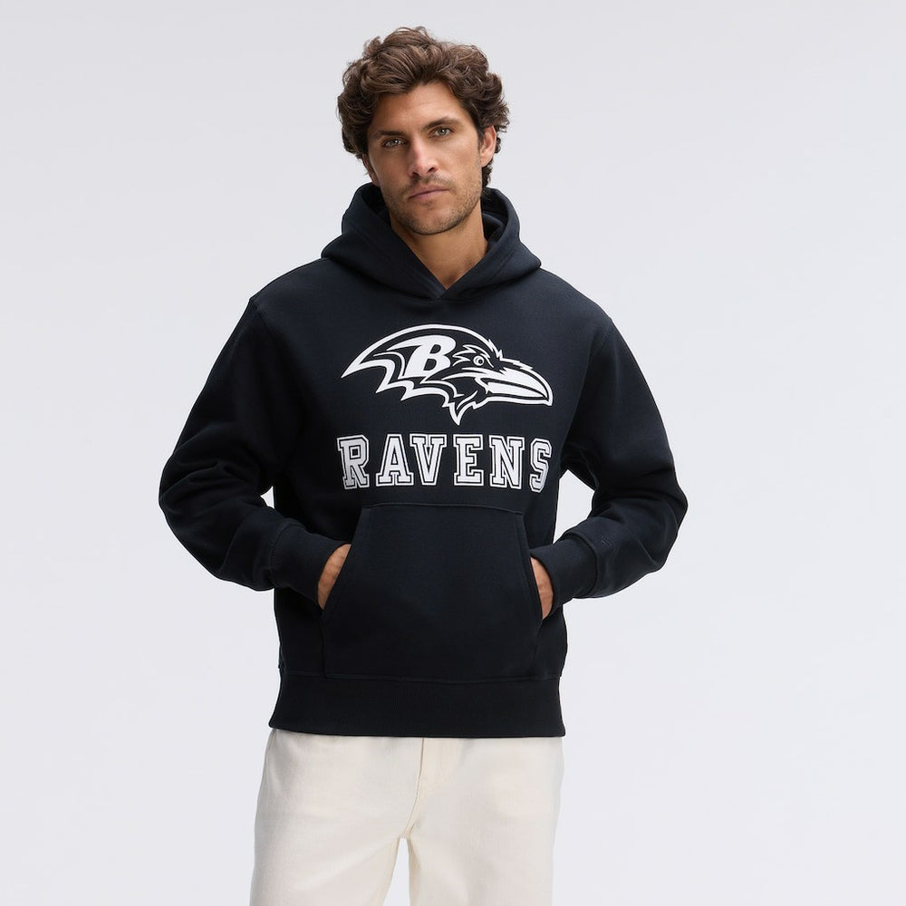 Baltimore Ravens Fanatics IconicFleece Flocked Hoodie