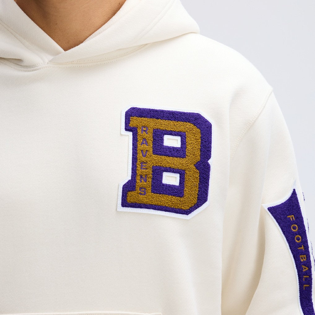 Baltimore Ravens Fanatics IconicFleece Letterman Hoodie