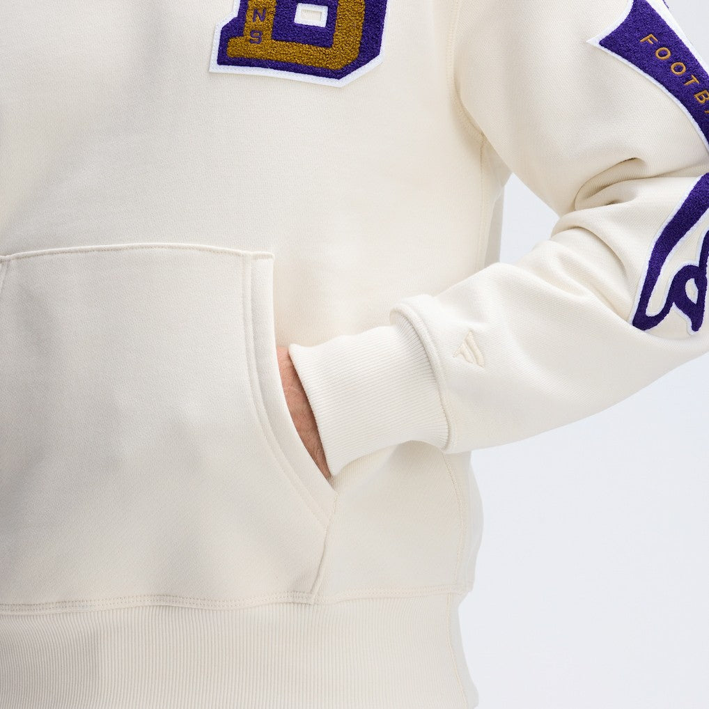 Baltimore Ravens Fanatics IconicFleece Letterman Hoodie