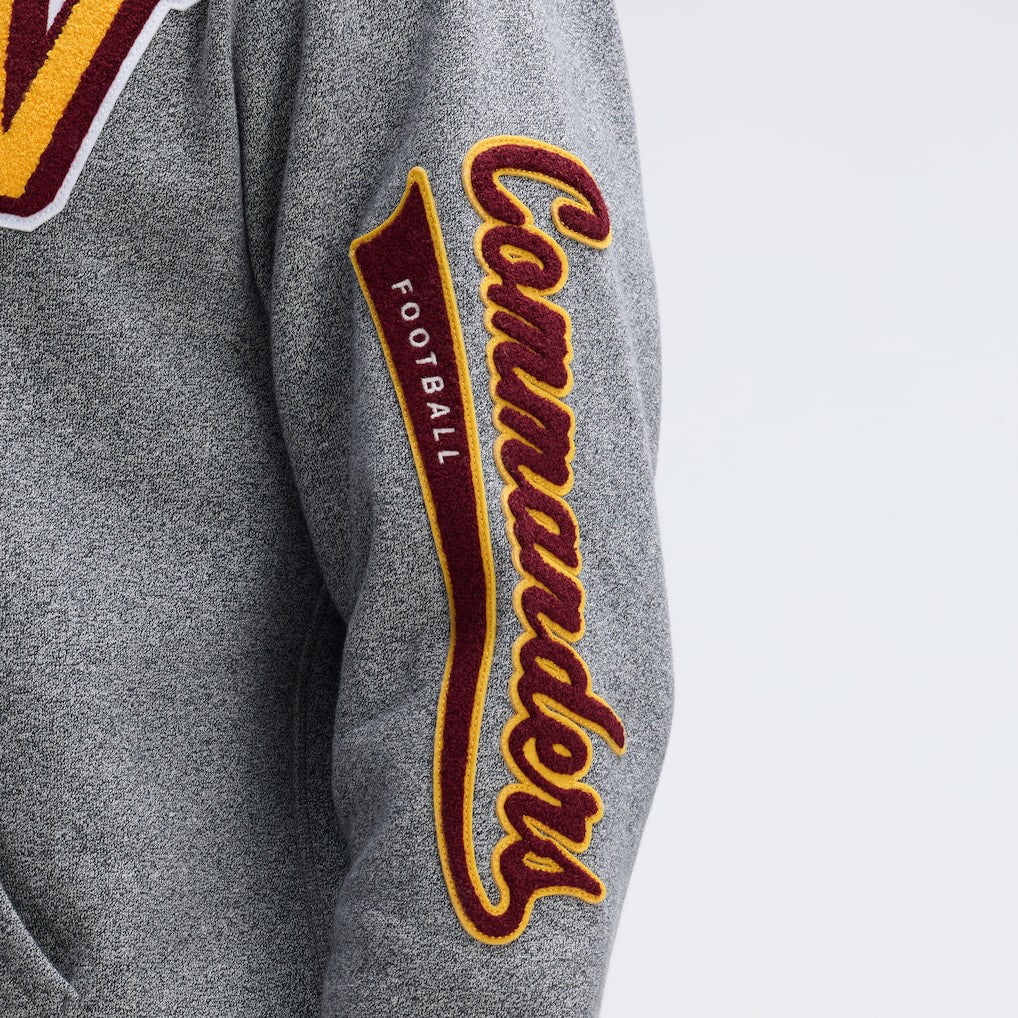 Washington Commanders Fanatics IconicFleece Letterman Hoodie
