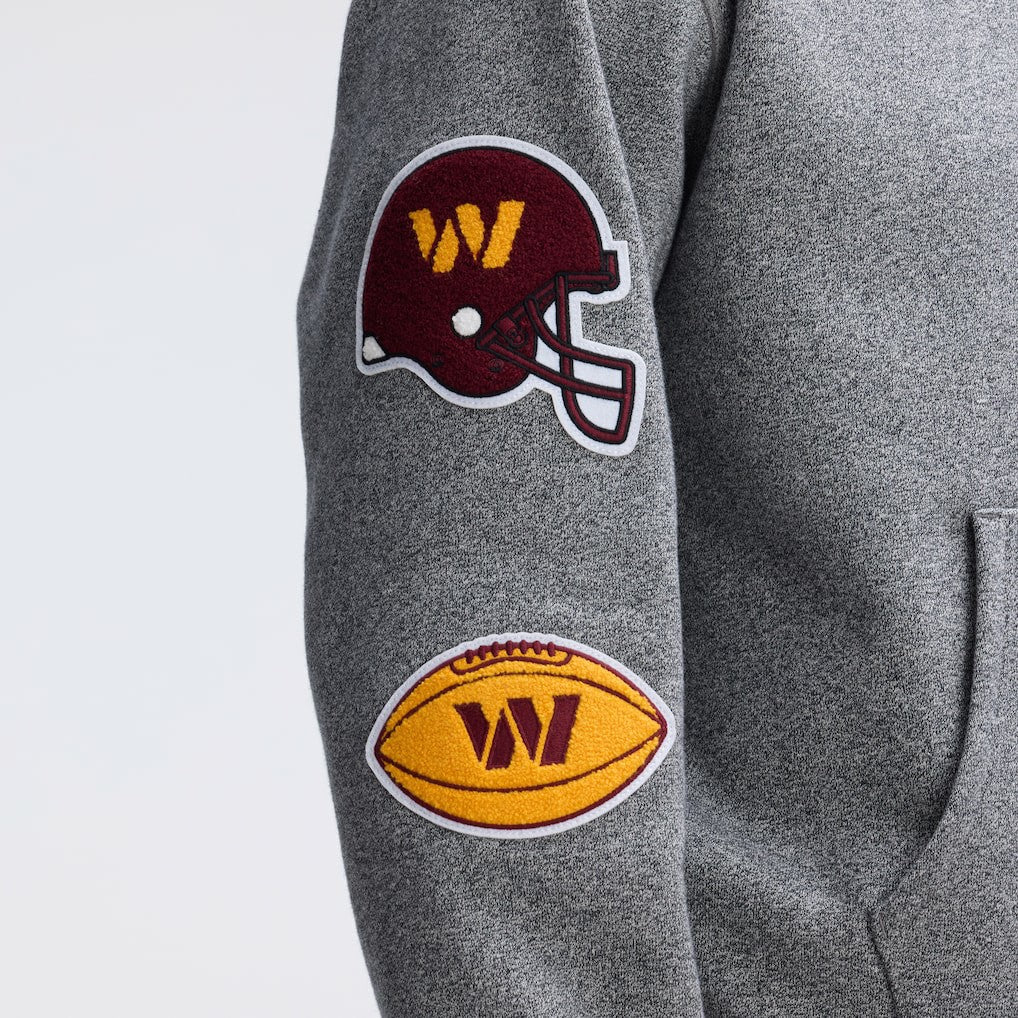Washington Commanders Fanatics IconicFleece Letterman Hoodie