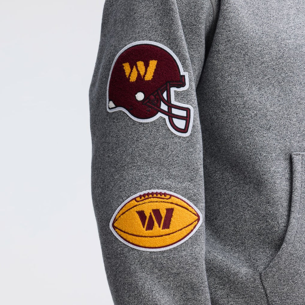 Washington Commanders Fanatics IconicFleece Letterman Hoodie