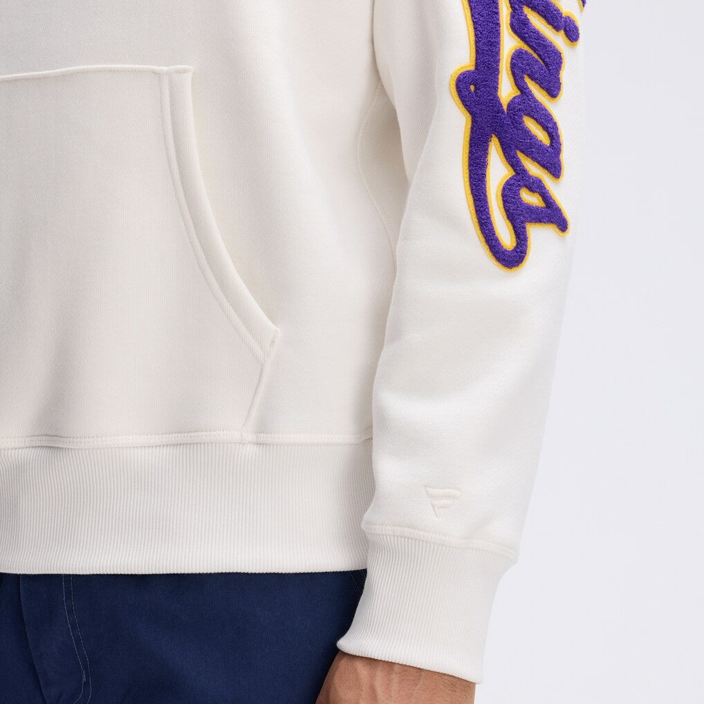 Minnesota Vikings Fanatics IconicFleece Letterman Hoodie