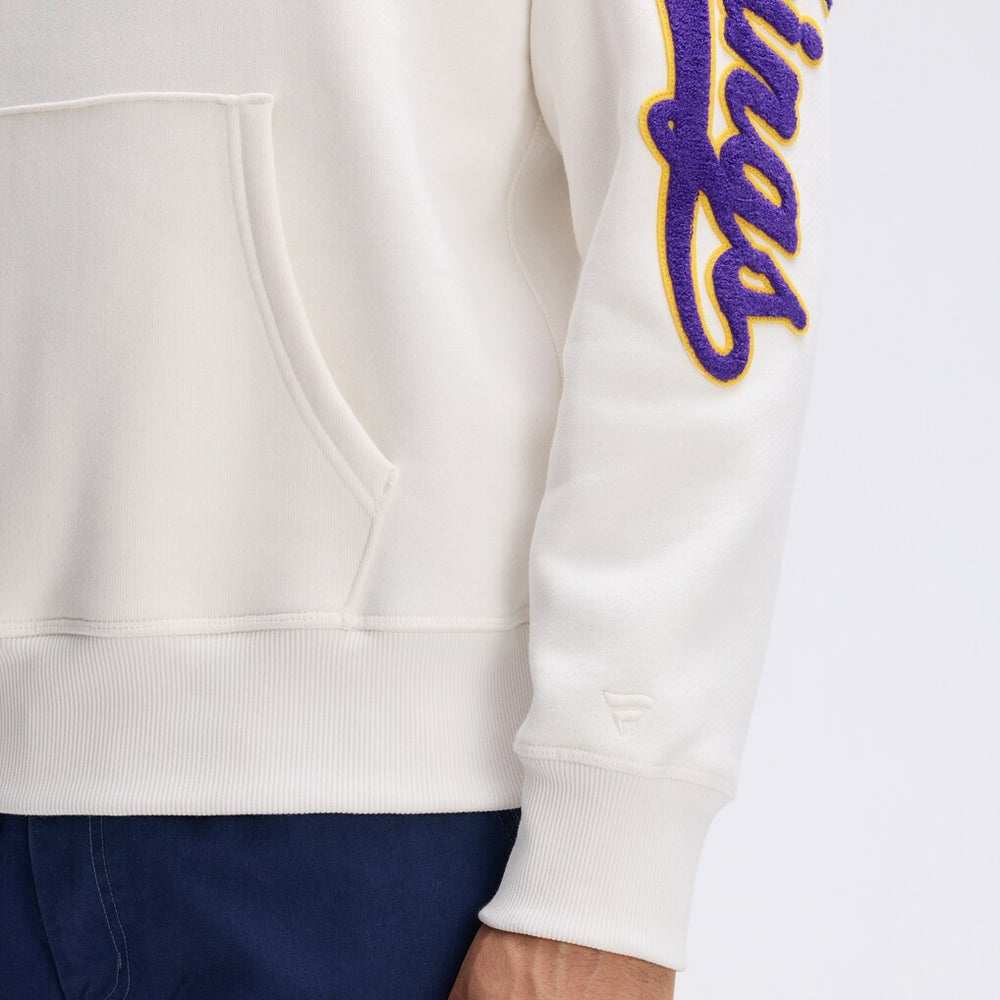Minnesota Vikings Fanatics IconicFleece Letterman Hoodie