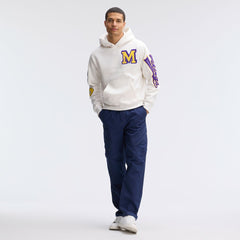 Minnesota Vikings Fanatics IconicFleece Letterman Hoodie