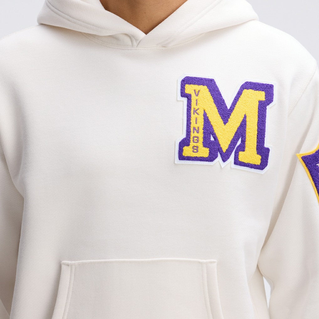 Minnesota Vikings Fanatics IconicFleece Letterman Hoodie