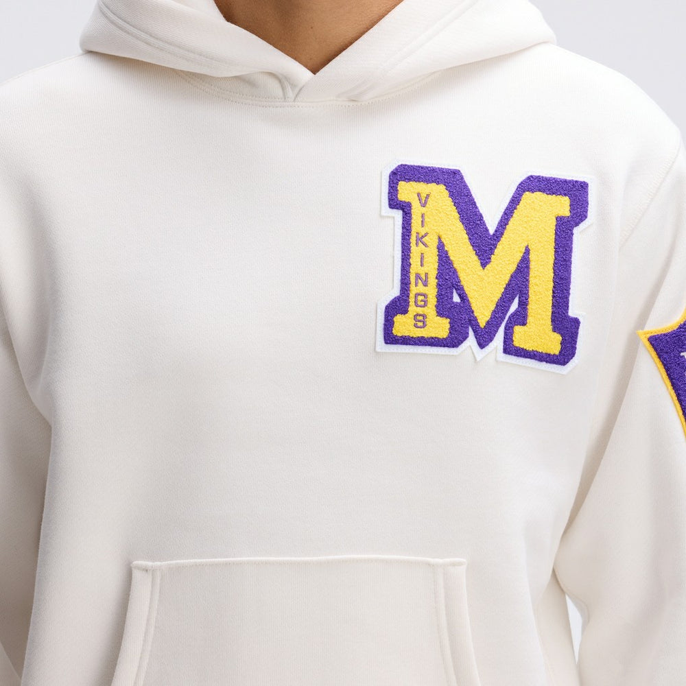 Minnesota Vikings Fanatics IconicFleece Letterman Hoodie