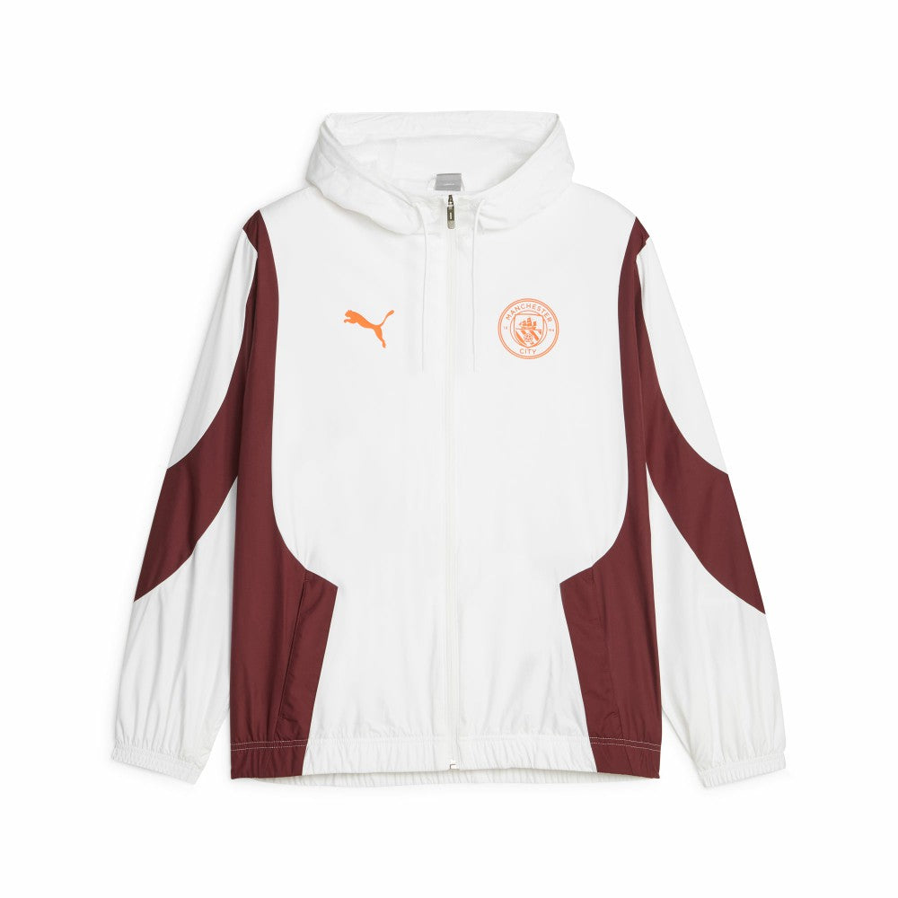 Manchester City 2023/24 Pre-Match Anthem Full-Zip Hoodie Jacket White - Puma