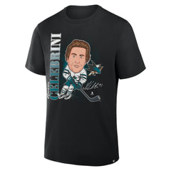 Macklin Celebrini San Jose Sharks Fanatics Caricature Player T-Shirt Outlet