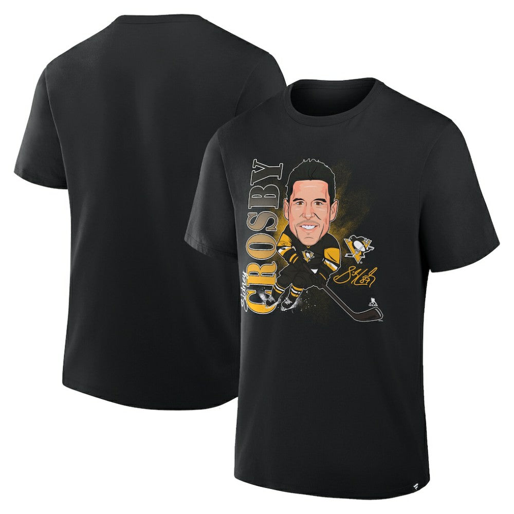 Sidney Crosby Pittsburgh Penguins Fanatics Caricature Player T-Shirt On Sale