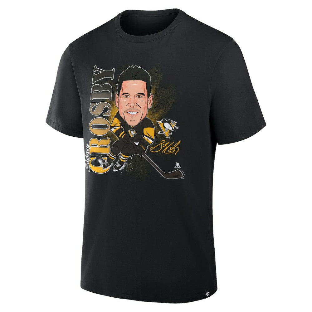 Sidney Crosby Pittsburgh Penguins Fanatics Caricature Player T-Shirt On Sale
