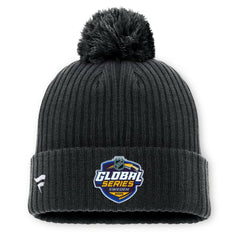 Pittsburgh Penguins Fanatics 2025 NHL Global Series Sweden Cuffed Knit Hat with Pom Online