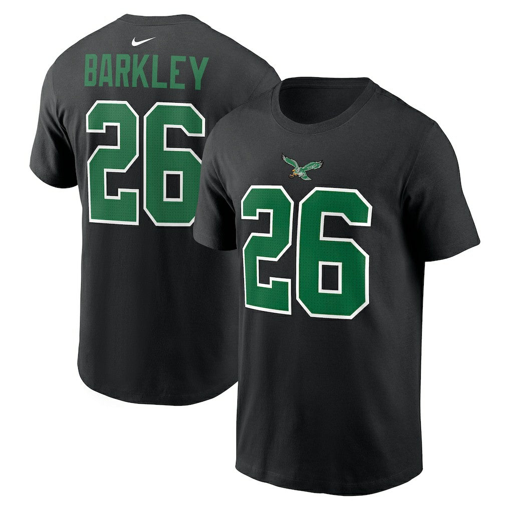 Philadelphia Eagles Nike Saquon Barkley  Player Name & Number T-Shirt