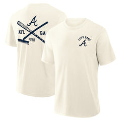 Atlanta Braves Fanatics Nostalgia Stadium Slub T-Shirt | MLB New