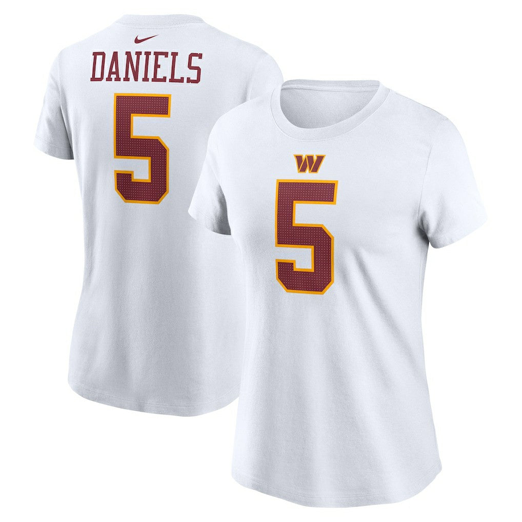Washington Commanders Nike Jayden Daniels  Women's Super Bowl Era Name & Number T-Shirt