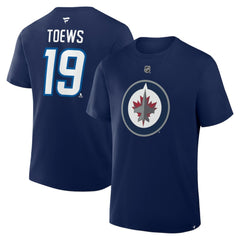 Jonathan Toews Winnipeg Jets Fanatics Authentic Stack Name & Number T-Shirt Online