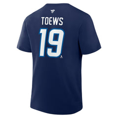 Jonathan Toews Winnipeg Jets Fanatics Authentic Stack Name & Number T-Shirt Online