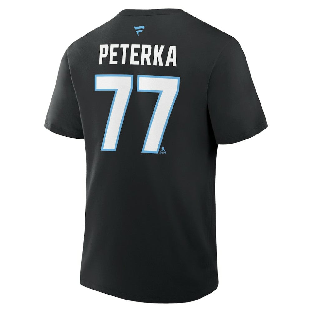 JJ Peterka Utah Mammoth Fanatics Authentic Stack Name & Number T-Shirt Sale