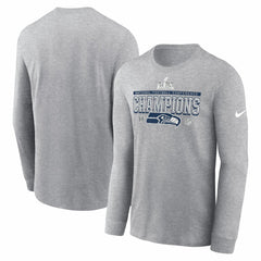 Seattle Seahawks Nike 2025 NFC Champions Locker Room Trophy Collection Long Sleeve T-Shirt