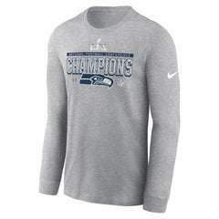 Seattle Seahawks Nike 2025 NFC Champions Locker Room Trophy Collection Long Sleeve T-Shirt