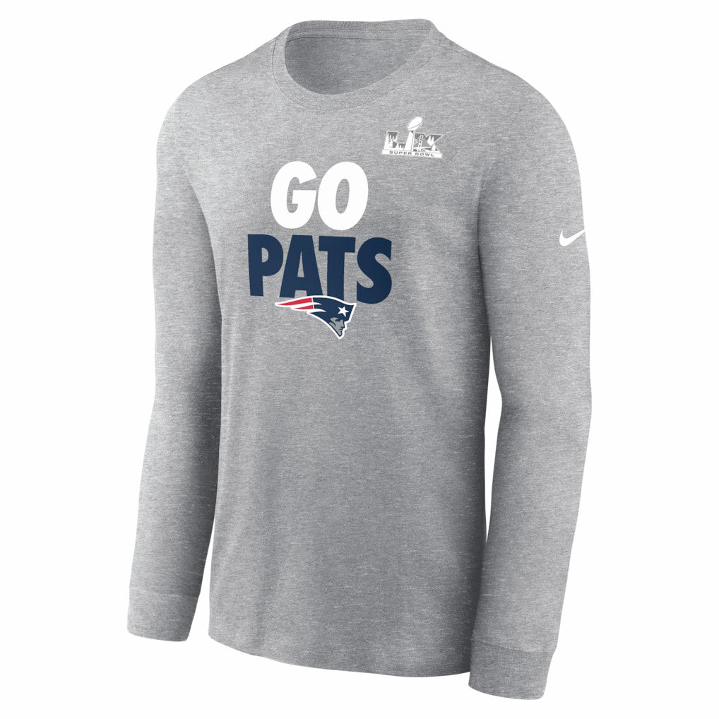 New England Patriots Nike Super Bowl LX Fast As Fast Gets Long Sleeve T-Shirt