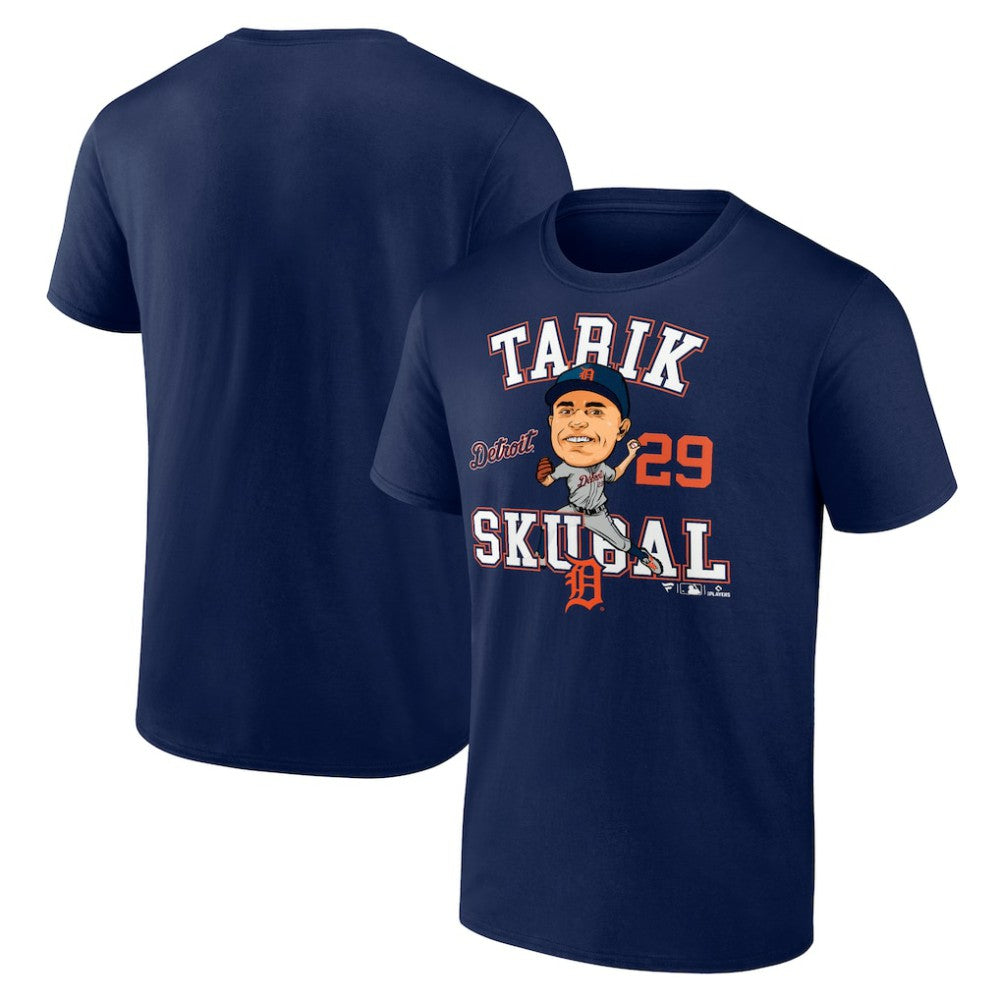 Tarik Skubal Detroit Tigers Fanatics Hometown Caricature Player T-Shirt | MLB Discount