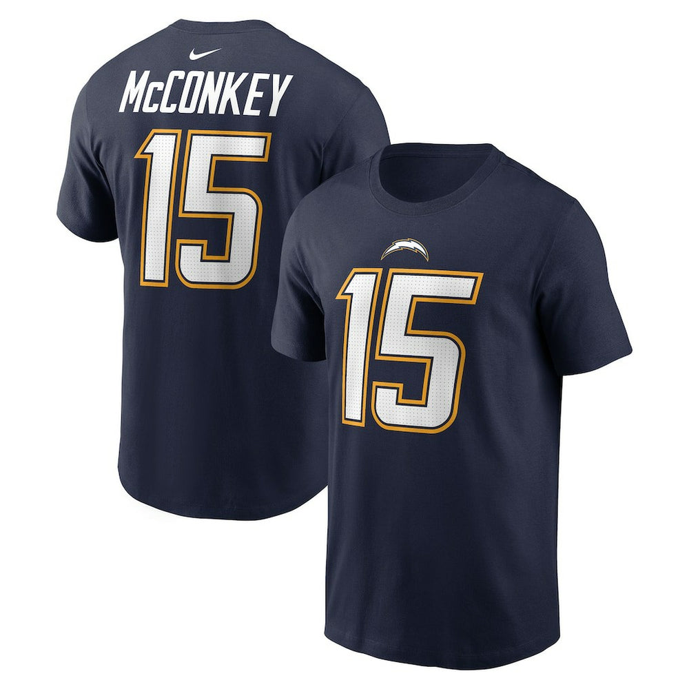 Los Angeles Chargers Nike Ladd McConkey  Alternate Super Chargers Name & Number T-Shirt