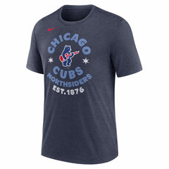 Chicago Cubs Nike Electric Bear Tri-Blend T-Shirt | MLB Sale