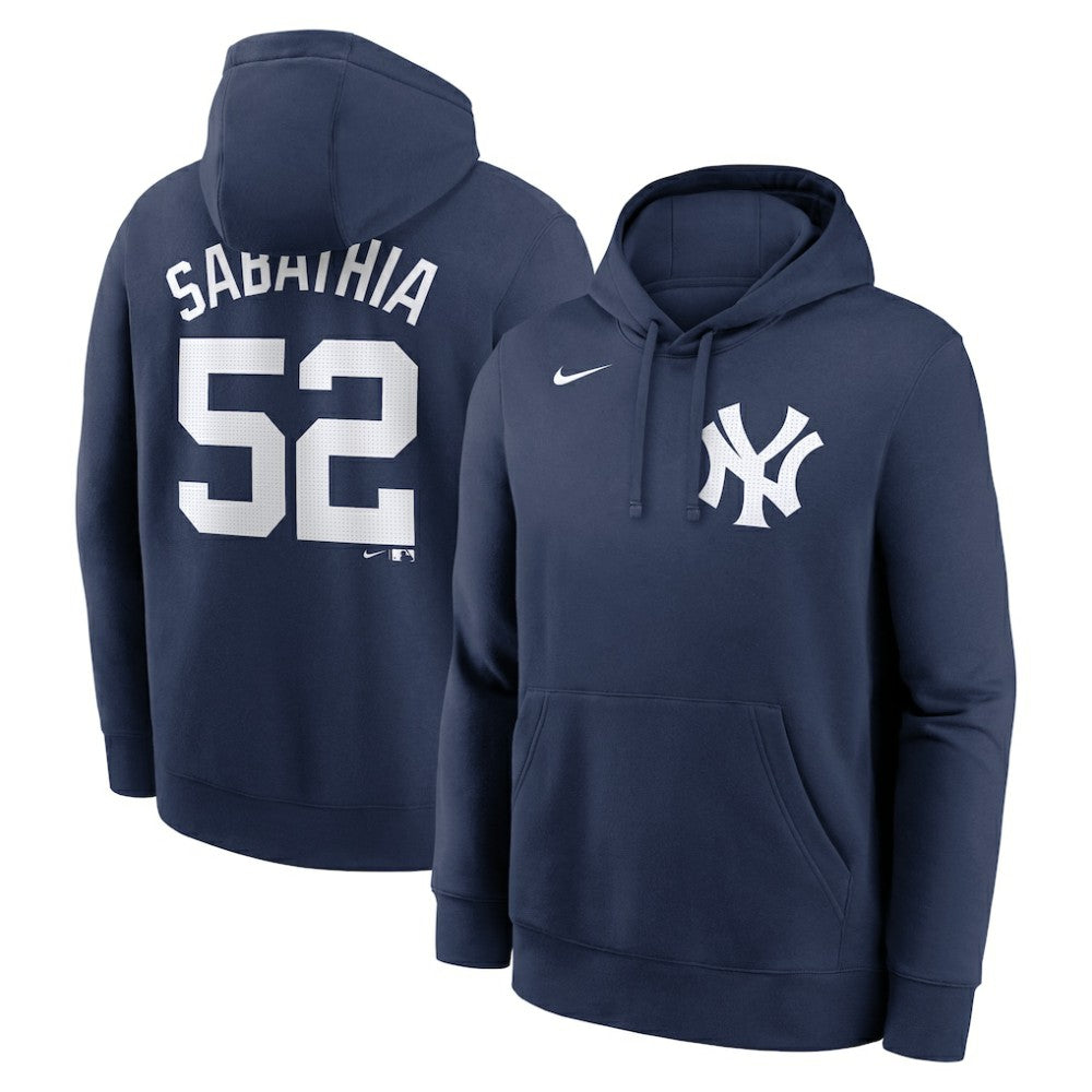 CC Sabathia New York Yankees Nike Retired Player Name & Number Club Pullover Hoodie | MLB Outlet