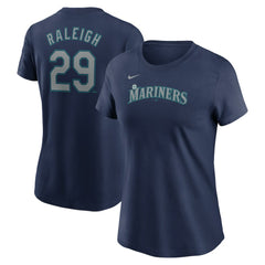 Cal Raleigh Seattle Mariners Nike Women's Cooperstown Collection Fuse Name & Number T-Shirt | MLB New