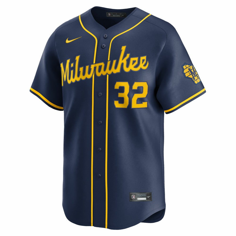 Jacob Misiorowski Milwaukee Brewers Nike Alternate Limited Jersey | MLB Discount
