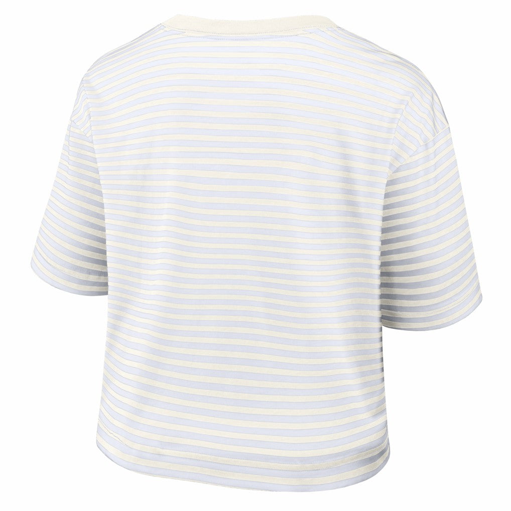 Kansas City Chiefs Nike Women's Striped Cropped T-Shirt