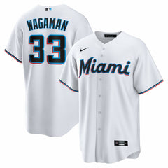 Eric Wagaman Miami Marlins Nike Home Replica Jersey | MLB On Sale
