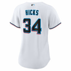 Liam Hicks Miami Marlins Nike Women's Home Replica Jersey | MLB Discount
