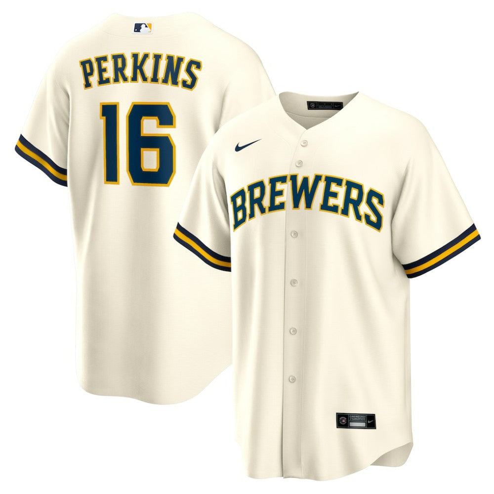 Blake Perkins Milwaukee Brewers Nike Home Replica Jersey | MLB US