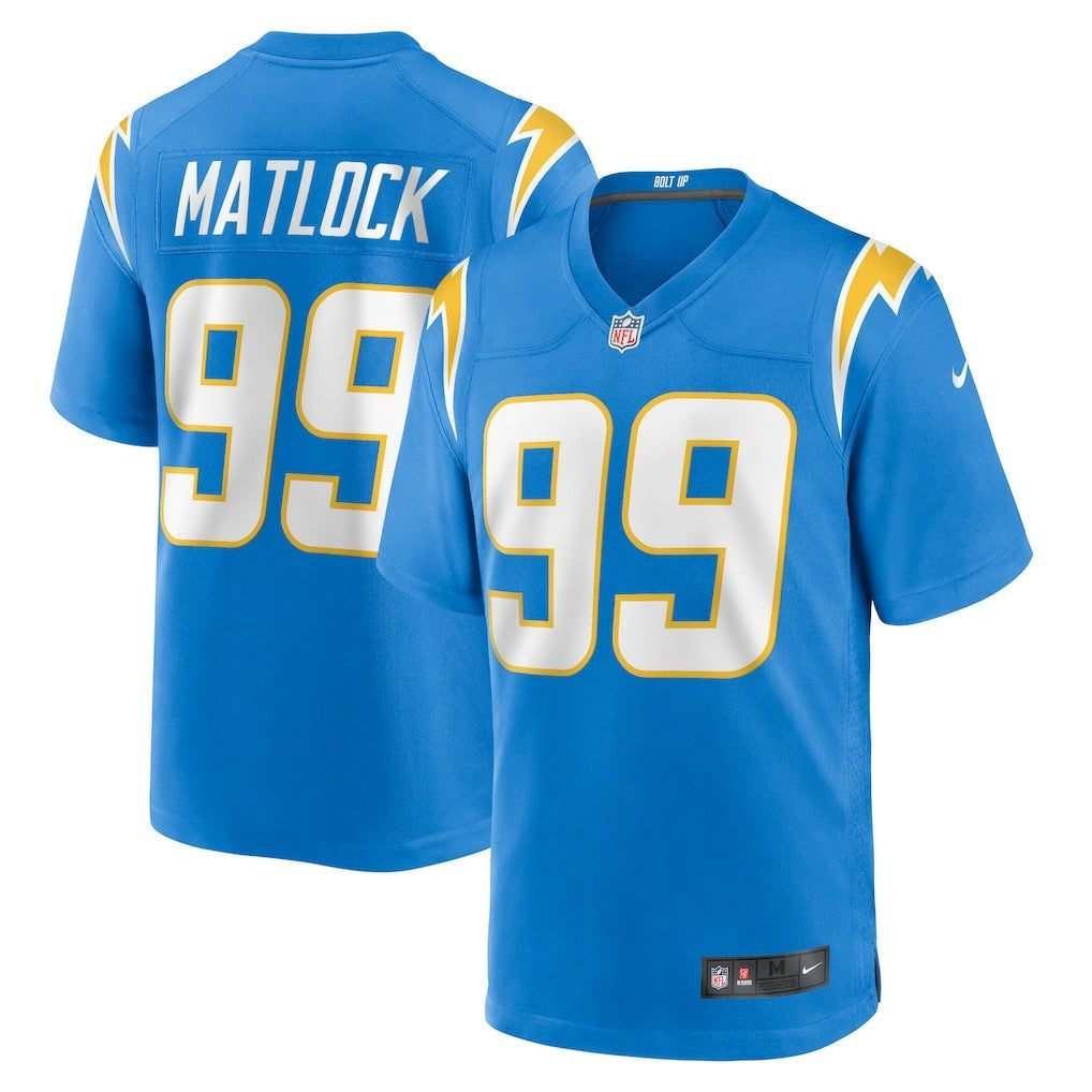 Los Angeles Chargers Nike Scott Matlock  Team Game Jersey