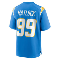 Los Angeles Chargers Nike Scott Matlock  Team Game Jersey