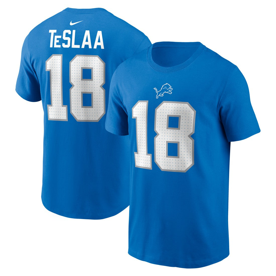 Detroit Lions Nike Isaac TeSlaa  Name & Number T-Shirt