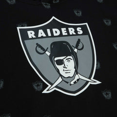 Las Vegas Raiders Mitchell & Ness Allover Print Fleece Pullover Hoodie