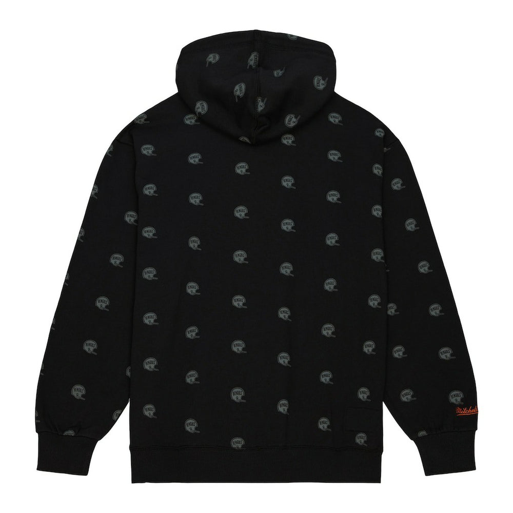 Cincinnati Bengals Mitchell & Ness Allover Print Fleece Pullover Hoodie