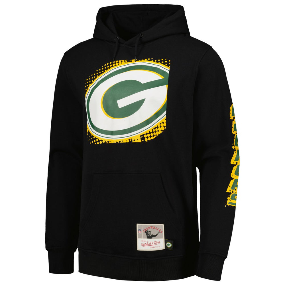 Green Bay Packers Mitchell & Ness Gridiron Classics Big Face 7.0 Pullover Hoodie