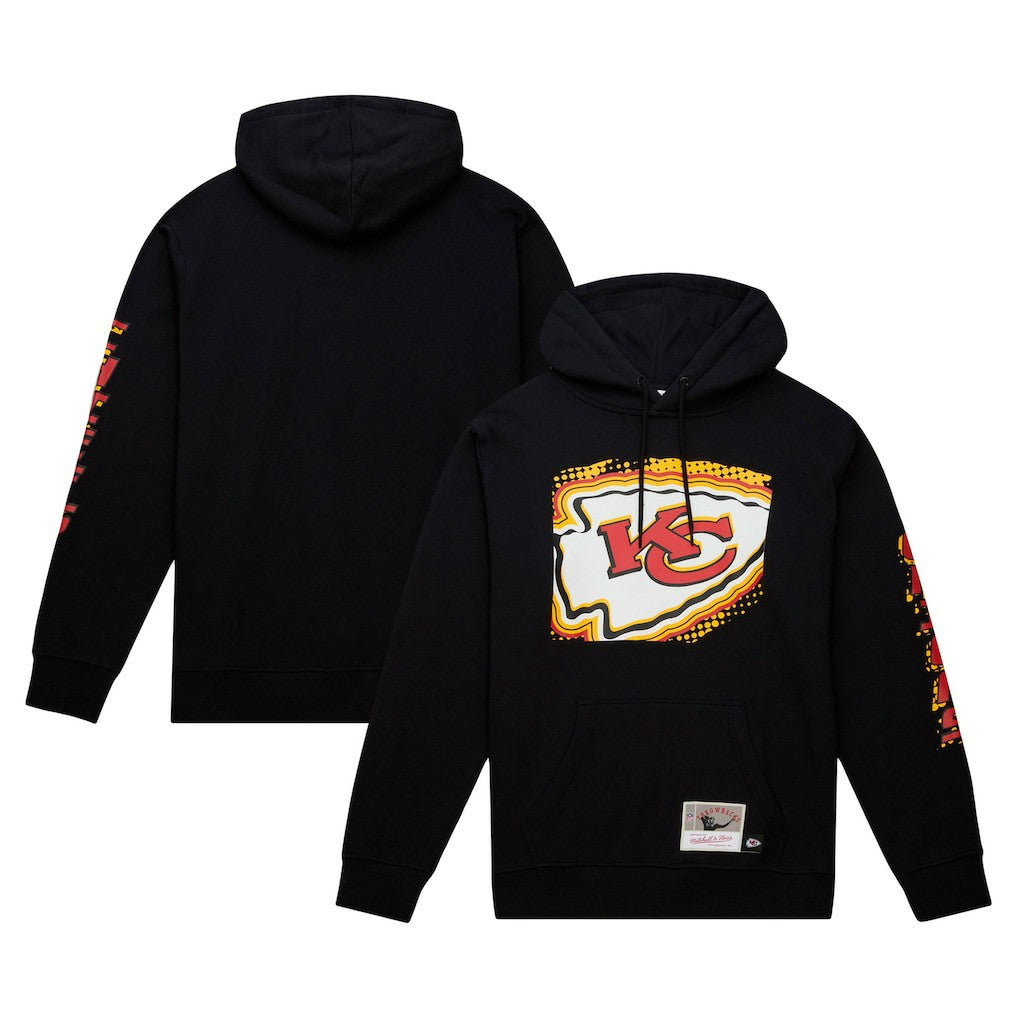 Kansas City Chiefs Mitchell & Ness Gridiron Classics Big Face 7.0 Pullover Hoodie